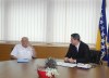 Predsjedatelj Zastupničkog doma, dr. Denis Bećirović razgovarao sa predsjednikom Akademije nauke i umjetnosti BiH, akademikom Božidarom Matićem